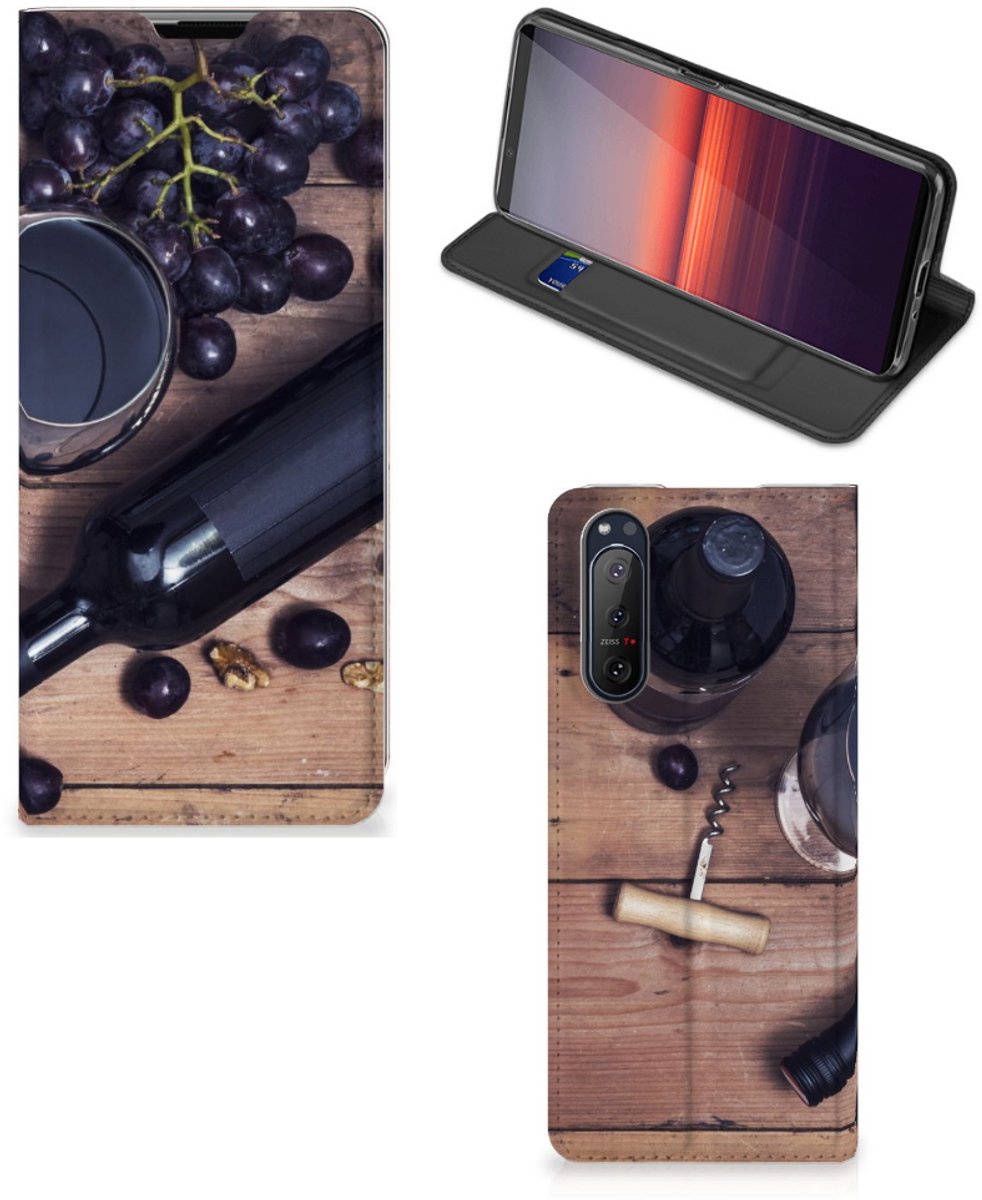 Sony Xperia 5 II Flip Style Cover Wijn