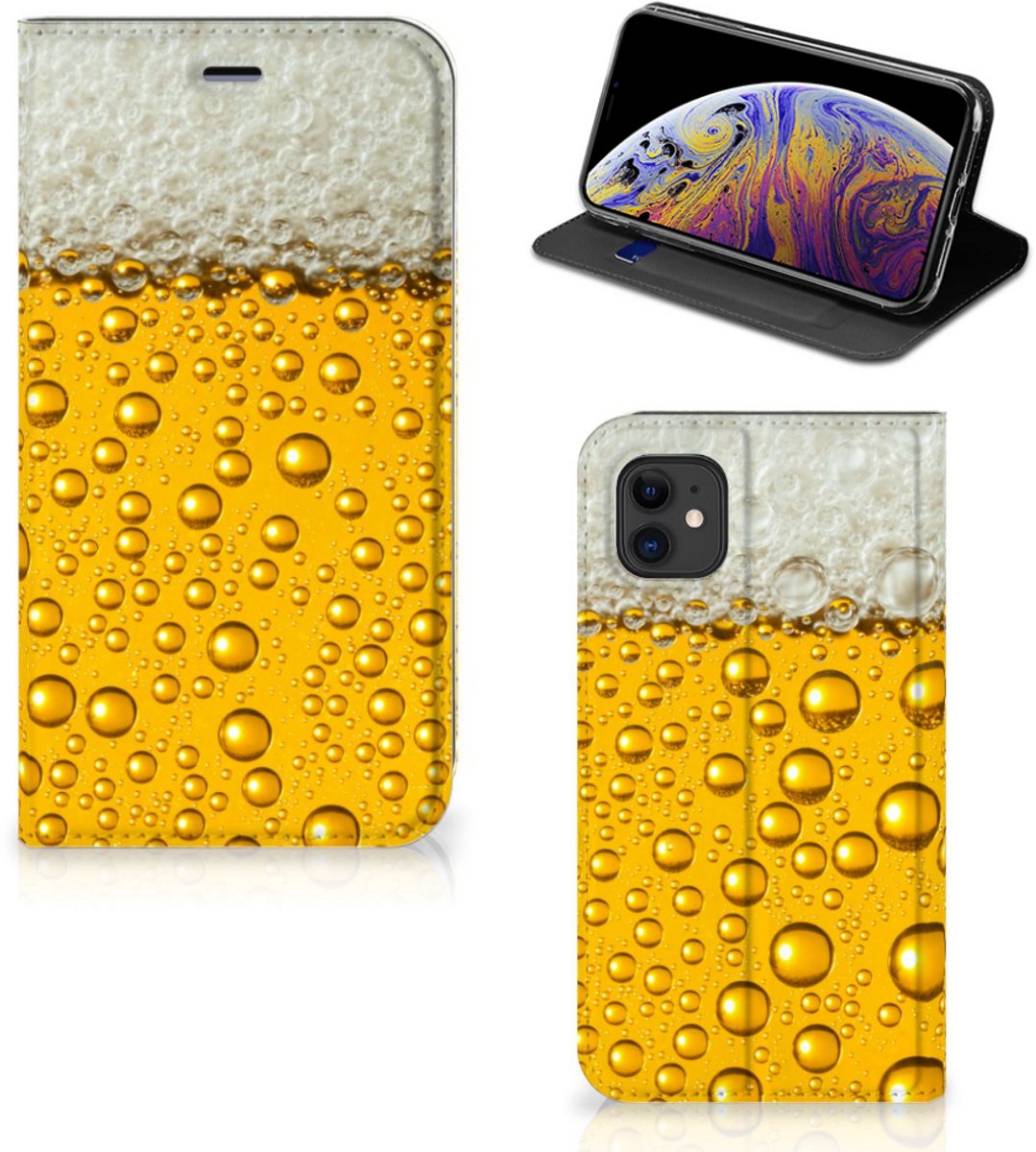 Book Case voor Apple iPhone 11 Flip Style Cover Bier