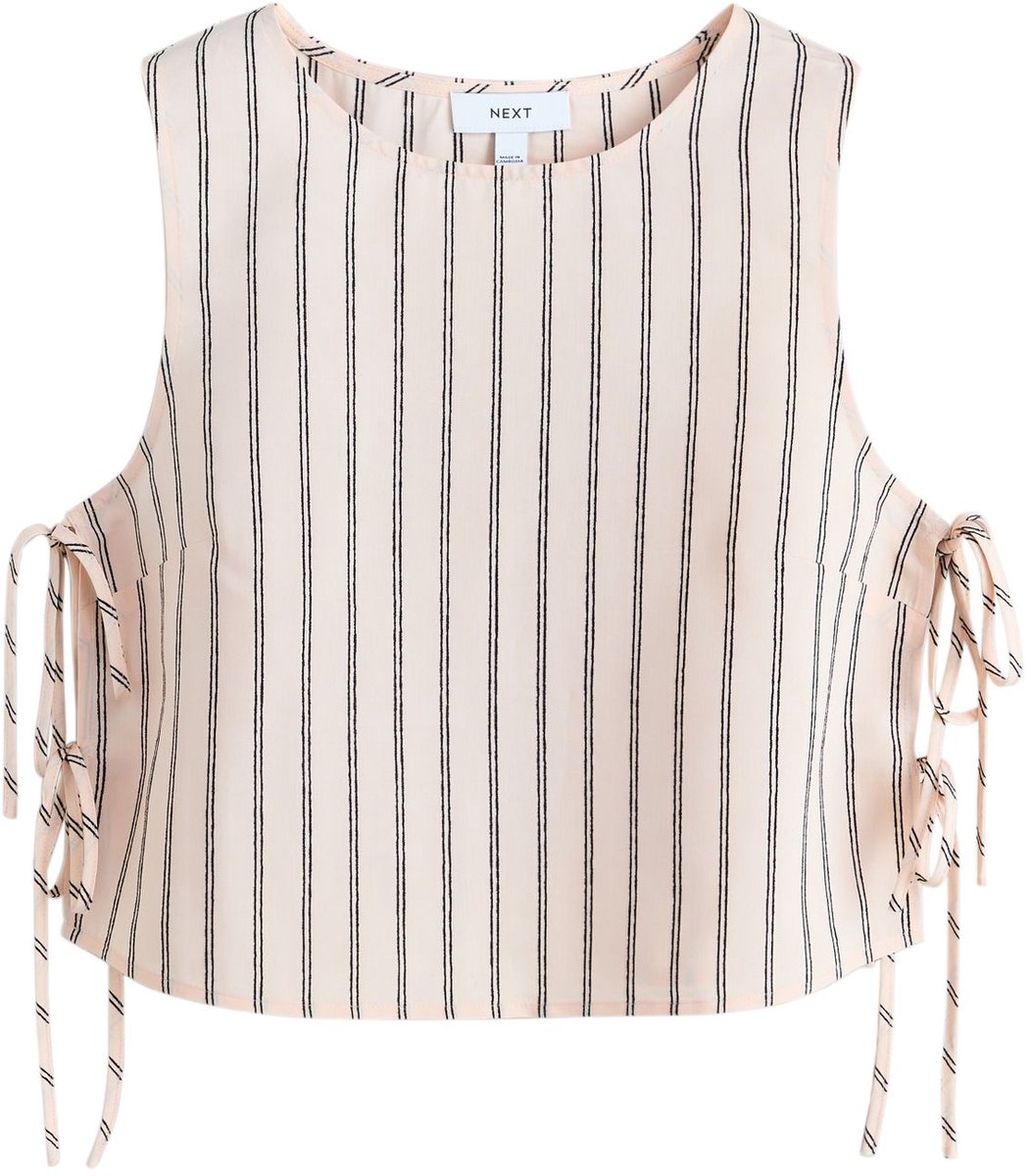 Next - Dames - Chenille top met zijstrik - Roze