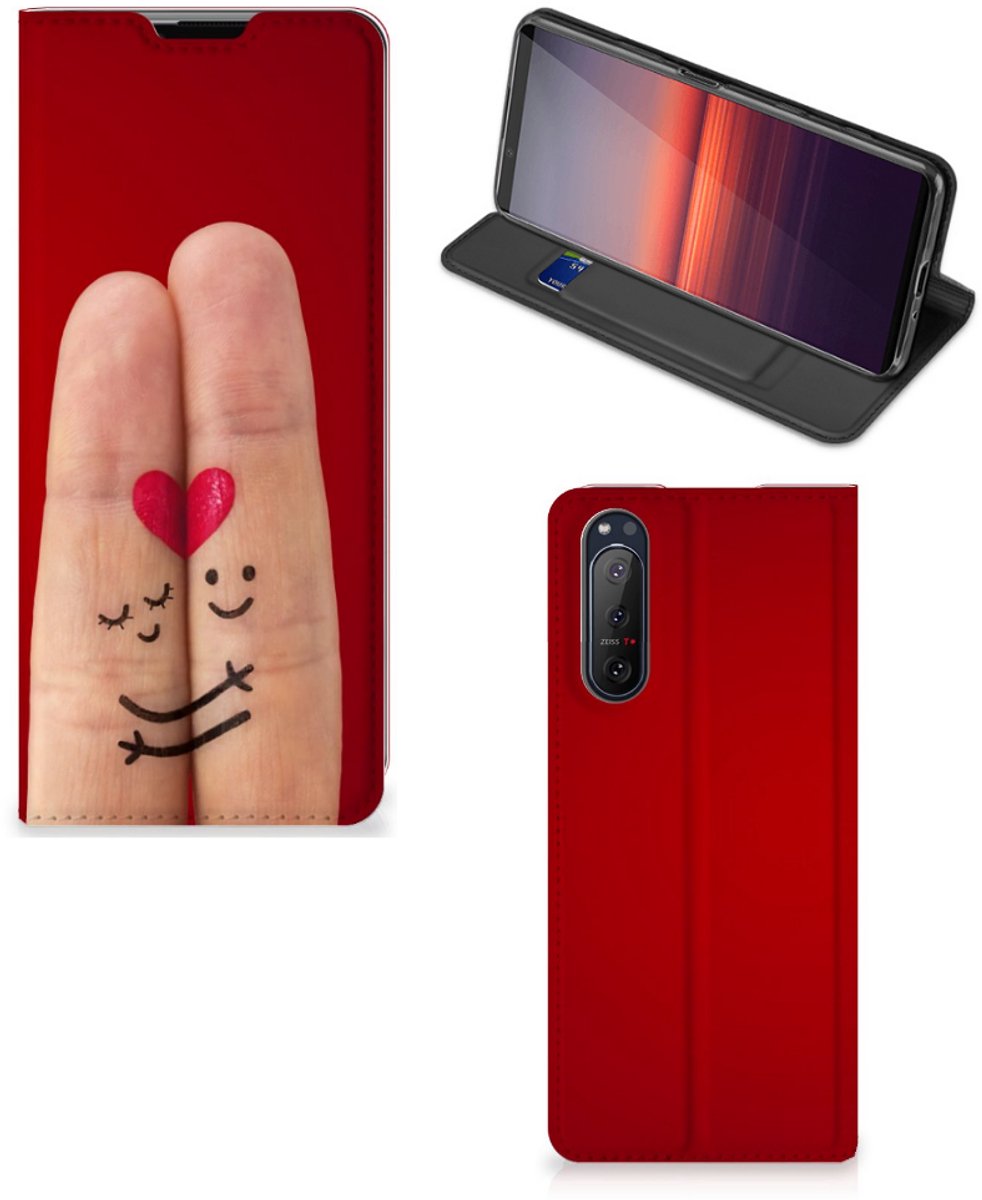 Sony Xperia 5 II Hippe Standcase Liefde - Origineel Romantisch Cadeau
