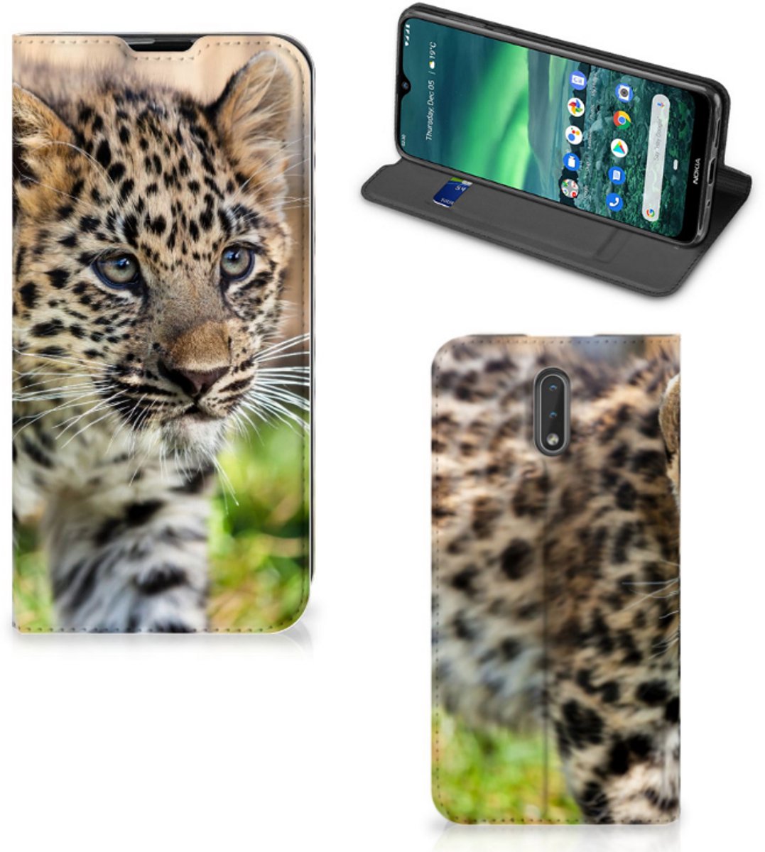 Nokia 2.3 Hoesje maken Baby Luipaard