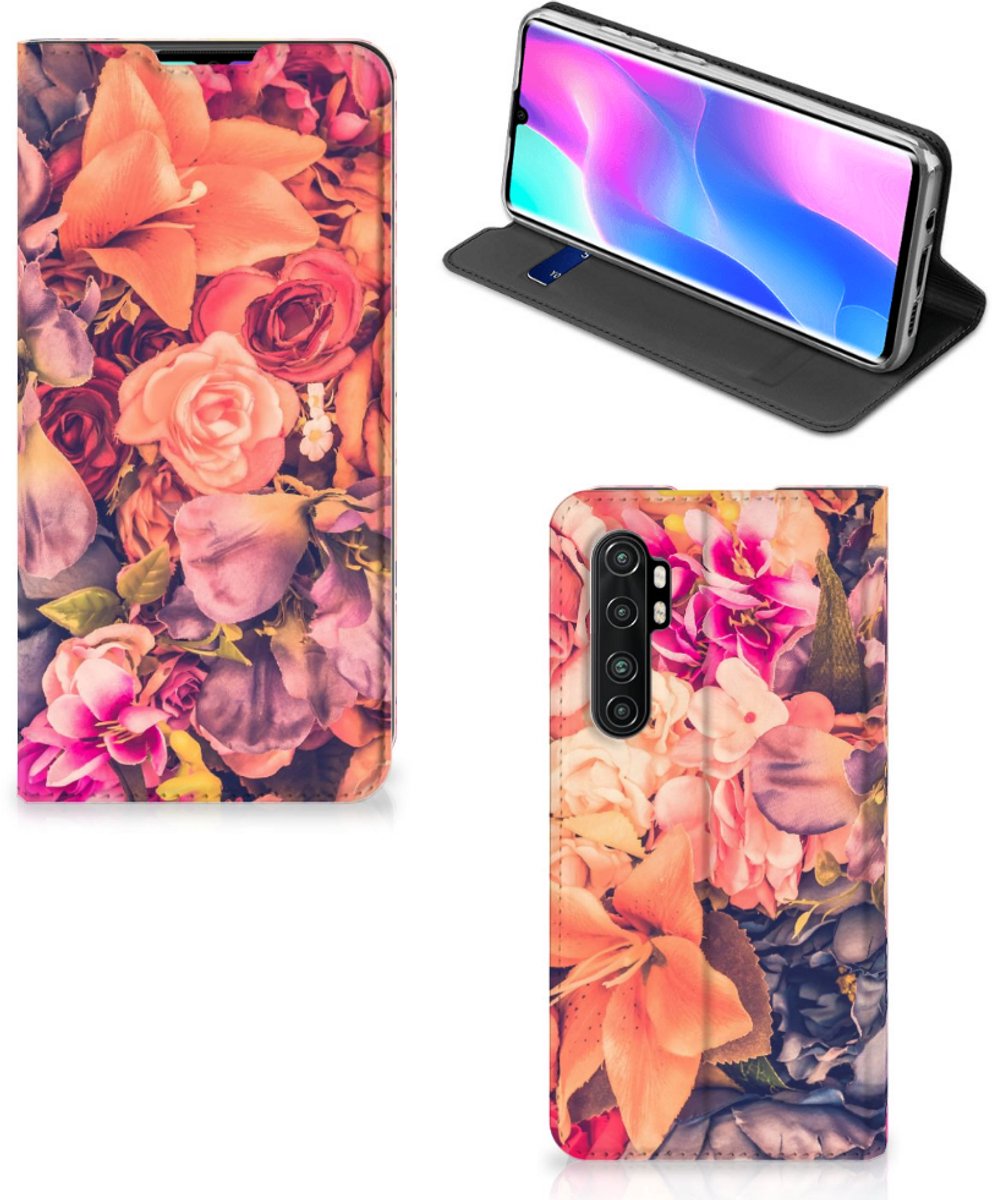 Xiaomi Mi Note 10 Lite Smart Cover Bosje Bloemen