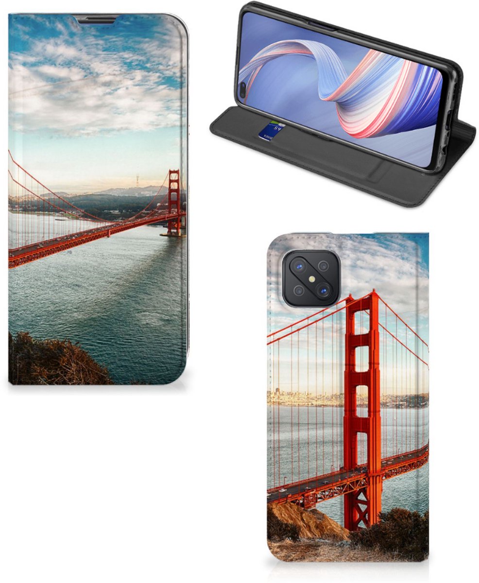 OPPO Reno4 Z 5G Book Cover Golden Gate Bridge