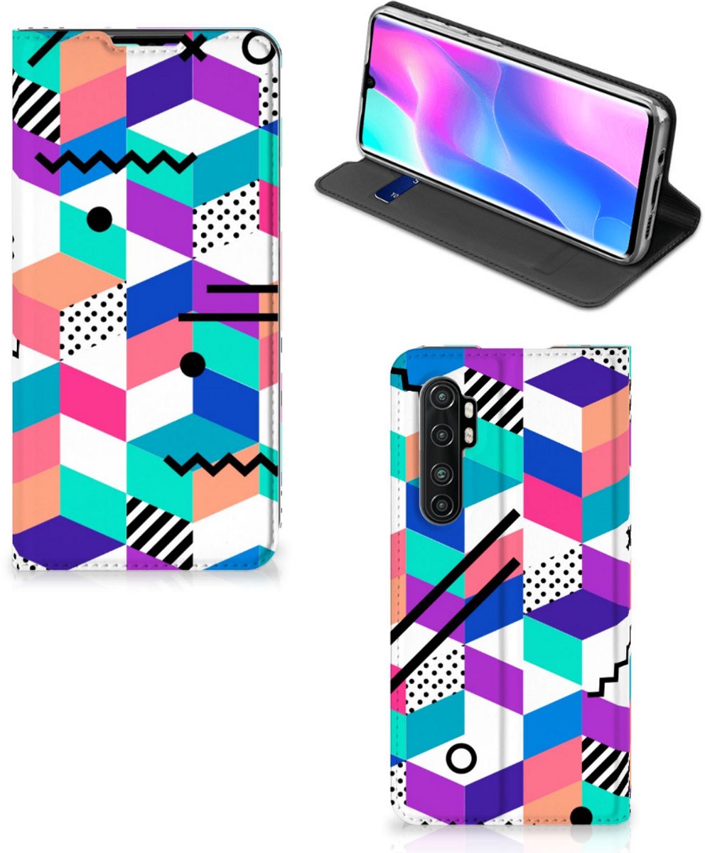 Xiaomi Mi Note 10 Lite Stand Case Blokken Kleurrijk