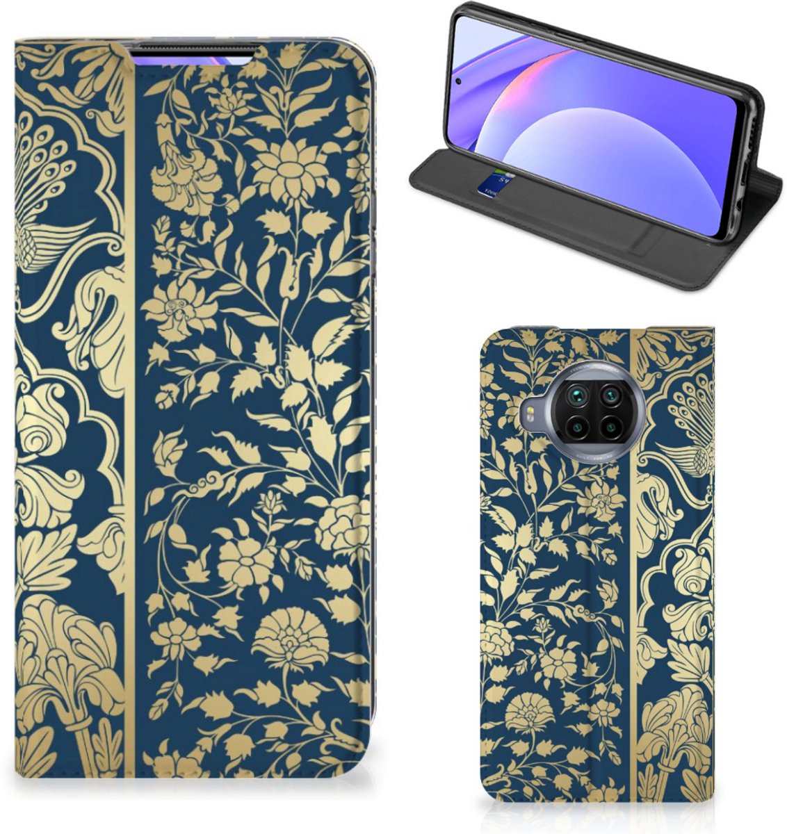 Xiaomi Mi 10T Lite Smart Cover Beige Flowers
