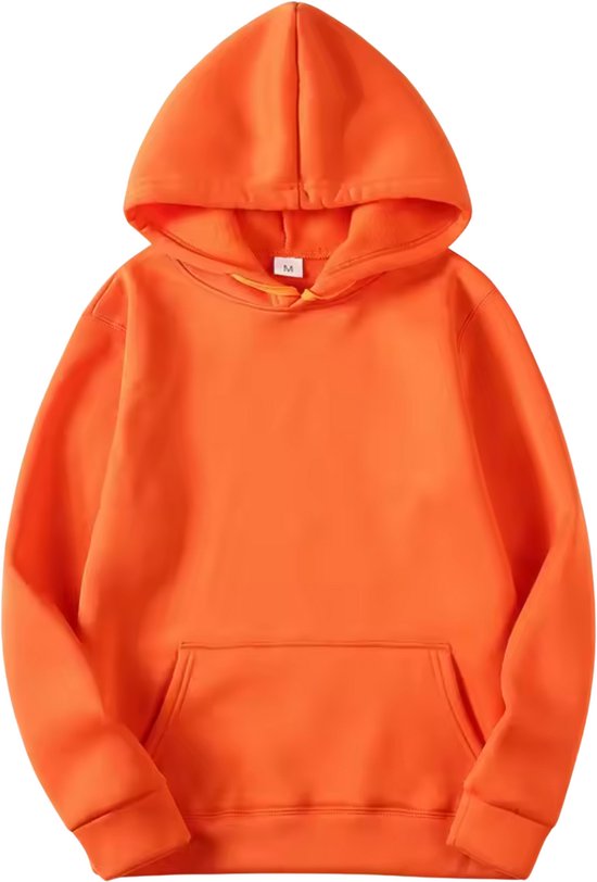 Oranje Hoodie - Unisex Heren / Dames Trui - Oranje Koningsdag Sweater met Capuchon - Normal Fit - Maat L