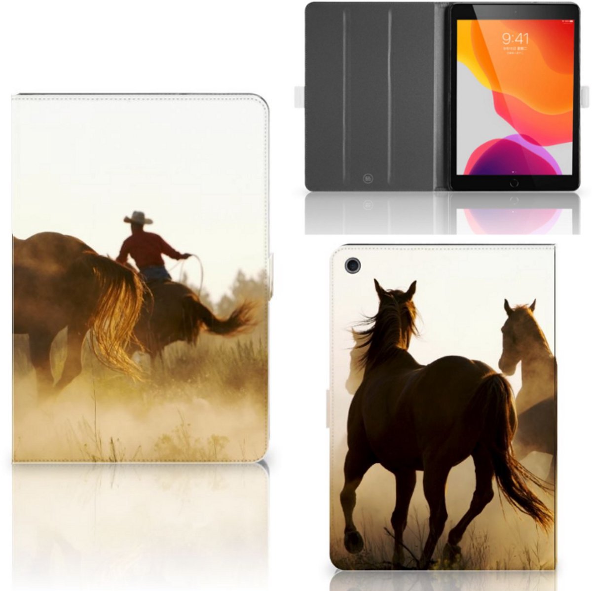iPad 10.2 2019 | iPad 10.2 2020 | 10.2 2021 Flip Case Design Cowboy