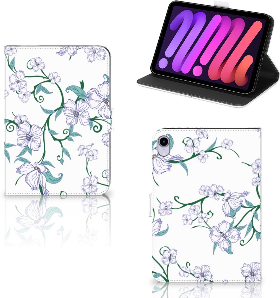 iPad Mini 6 (2021) Uniek Tablet Cover Blossom White