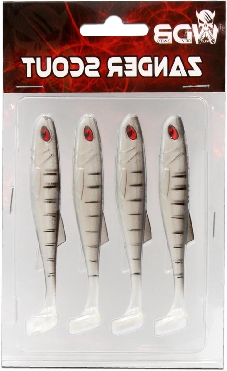 Snoekbaars Shad - Rubber vis aas - Vissen op snoekbaars - Hoogfrequente loop - 12 cm - baby snoekbaars