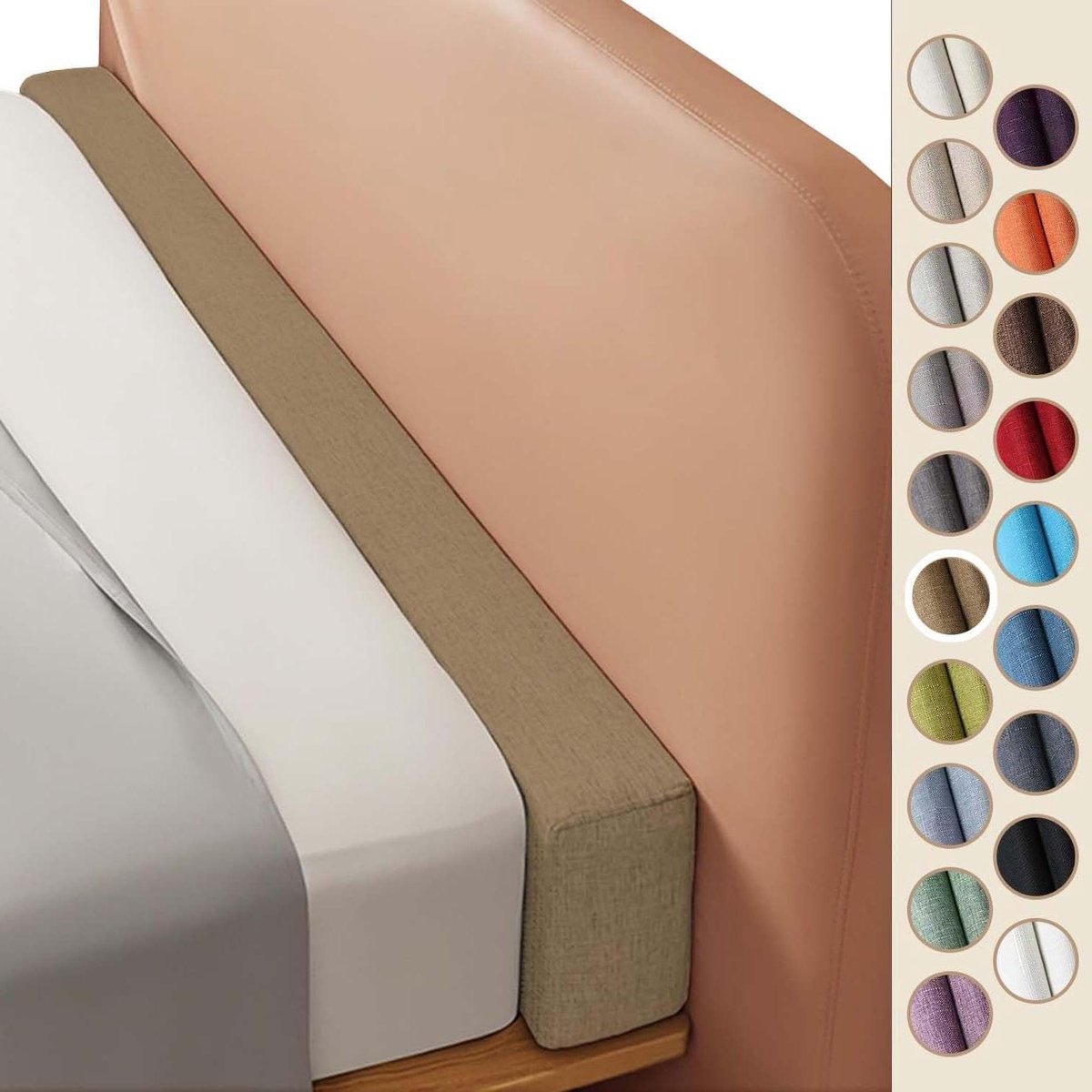 Bed Kier Vuller - Matras Opvuller - Slaapkamer Comfort - Wasbaar Linnen Materiaal - 200x10x20cm - Kleur 7