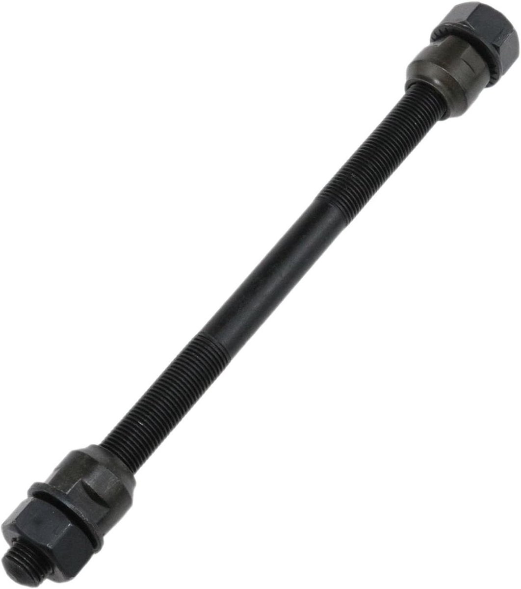Fiets Achternaafas - Hub As Fiets - Wielbevestiging Fiets - Stalen Constructie Gegalvaniseerd - 175 mm - Zwart