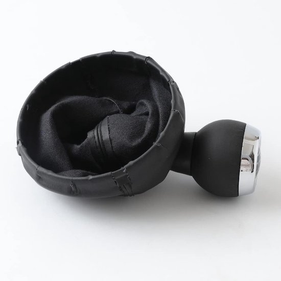 Schakelpookknop Set - Pookhoes Ring - Auto Interieur Vernieuwen - Specifiek voor Mini Cooper - 6 Versnellingen - Zwart van Merkloos — afbeelding 2