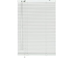 Aluminium jaloezie - Raambekleding - Privacy en zonwering - Traploos verstelbaar - 80 x 175 cm - Wit