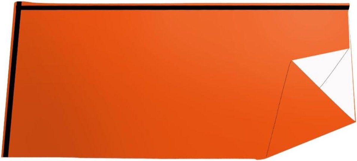 Nooddeken - Reddingsdeken Thermodeken - Survival Buiten - Hoge Reflectie - 205 x 95 cm - Oranje