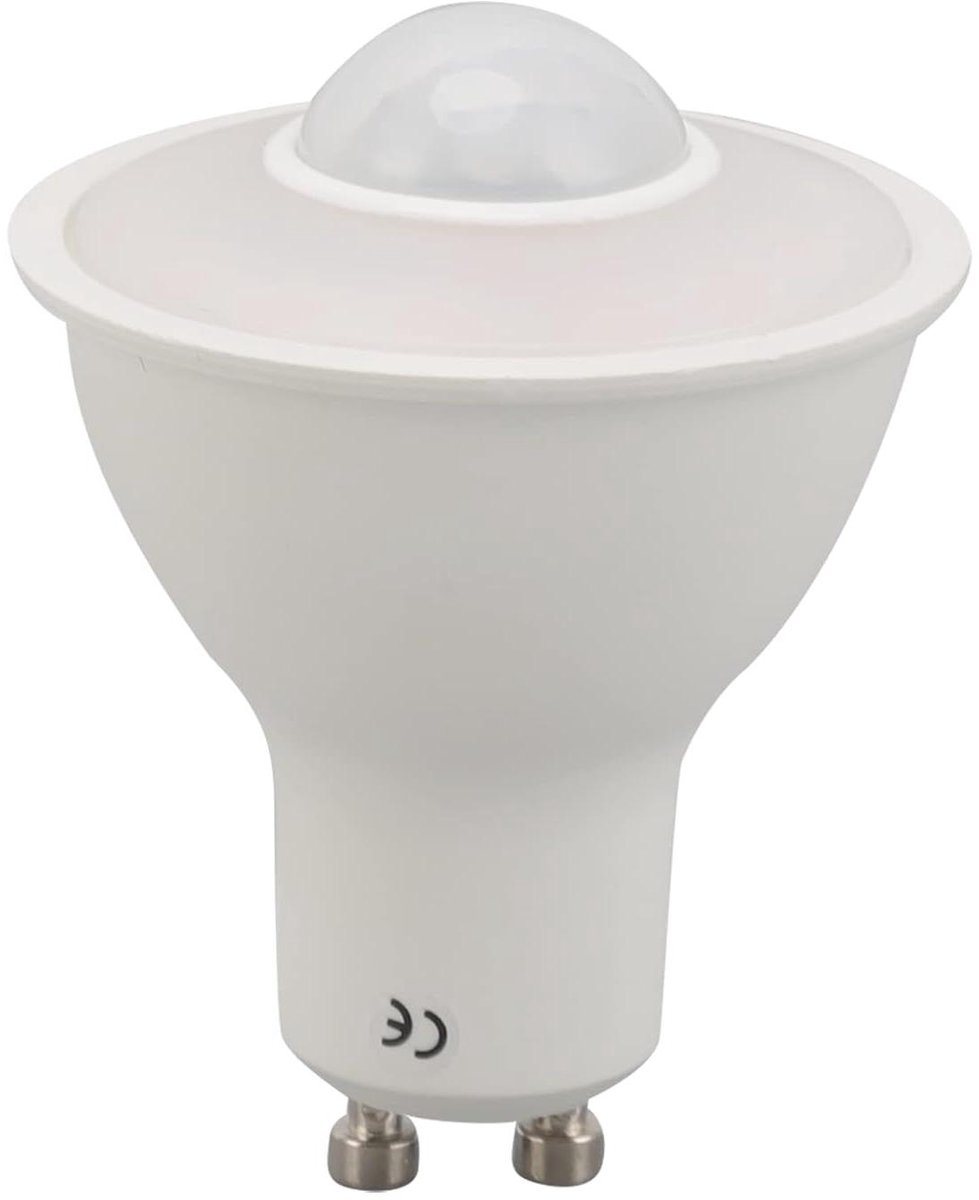 GU10 LED Spot met Infrarood Bewegingssensor - Warm Wit Licht voor Binnen, 5W