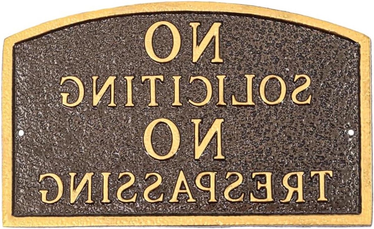 Statement Plaque - Naambord Tuin - Decoratie Buiten - Verhoogde Gegoten Belettering - 13 x 21 inch - Zwart Zilver