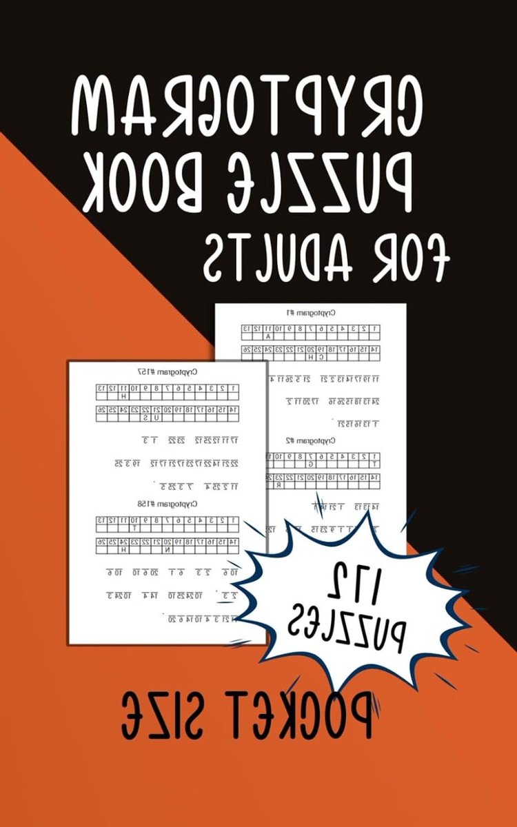 Cryptogram Puzzelboek - Raadsels Boek - Hersenen Trainen - 172 Puzzels - Pocket Formaat - Niet gespecificeerd