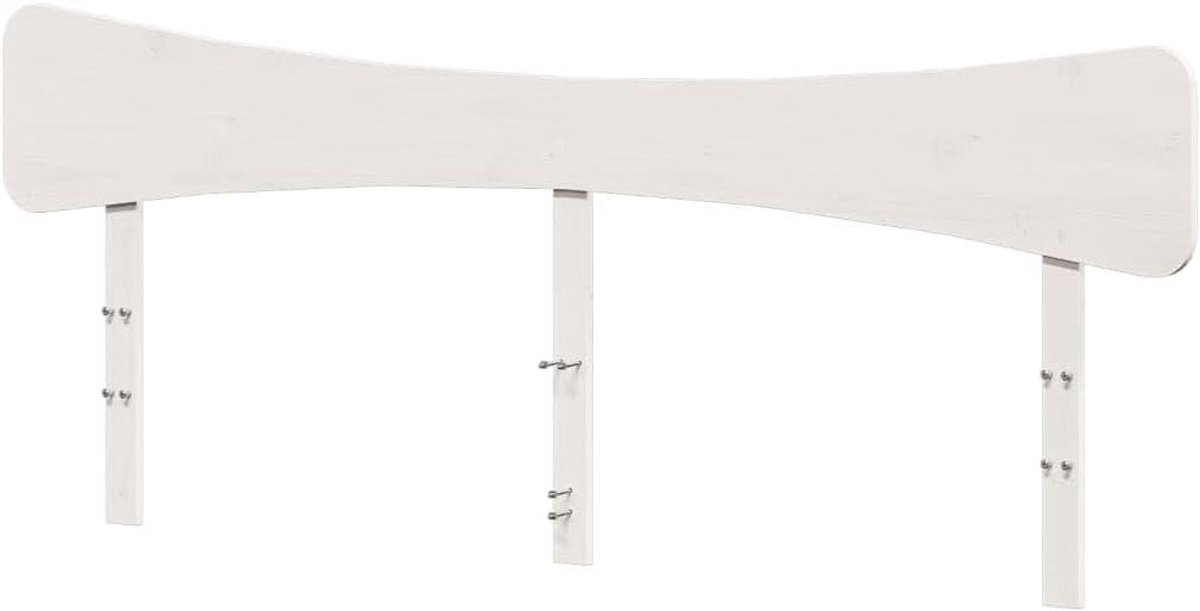 Hoofdbord Grenenhout - Bedhoofdbord Achterwand - Bed Compleet Maken - Massief Hout - 200 cm - Wit