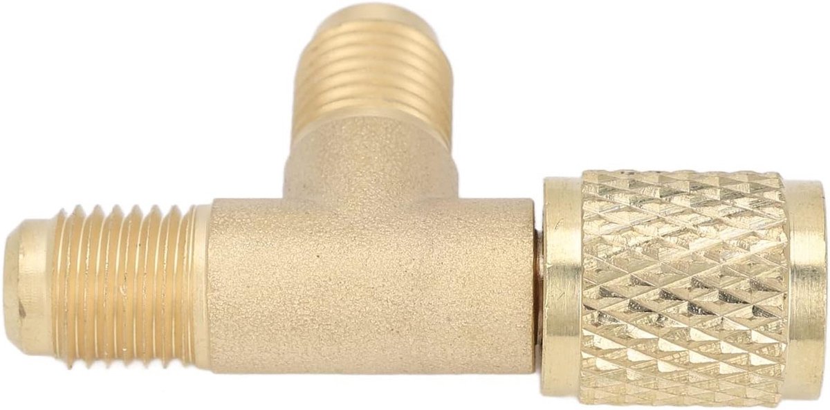 Tee Adapter voor Snelle Koppeling, Access T-klep voor R22 R12 R134, Manifold en Diepe Vacuümpomp Accessoires