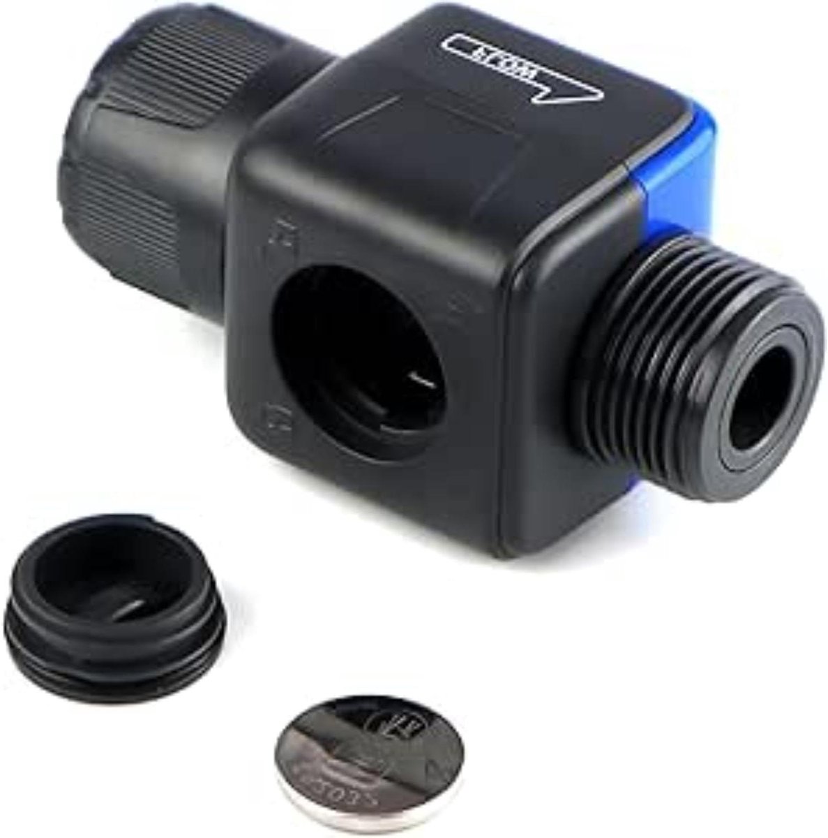 Digitale doorstroommeter - Watermeter slang - Planten water geven - Waterverbruik meten - 3/4 inch - Blauw