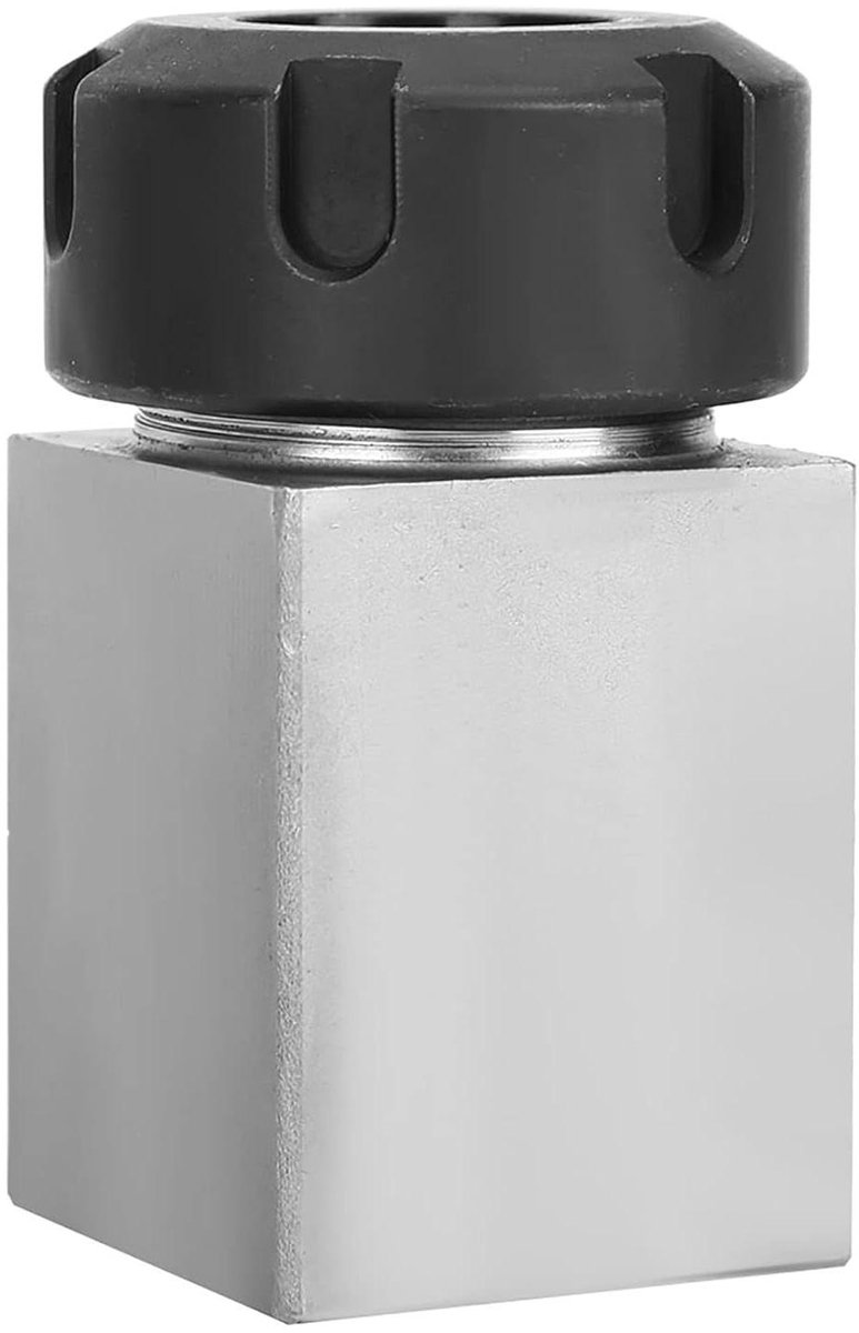 Spantangblok - Spantanghouder - CNC Bewerking - Hoge Hardheid Staal - ER25 - Zilver