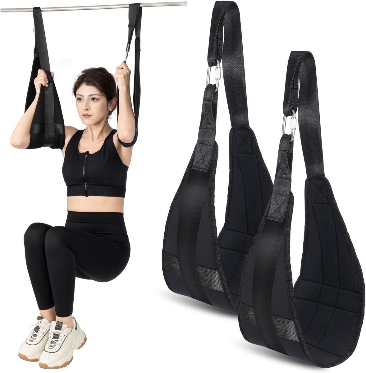 Hangende Buikbanden - Fitness Banden Kernkracht - Buikspieren Trainen - Ergonomisch Ontwerp Elleboog - 29.7 x 24.7 x 5.4 cm