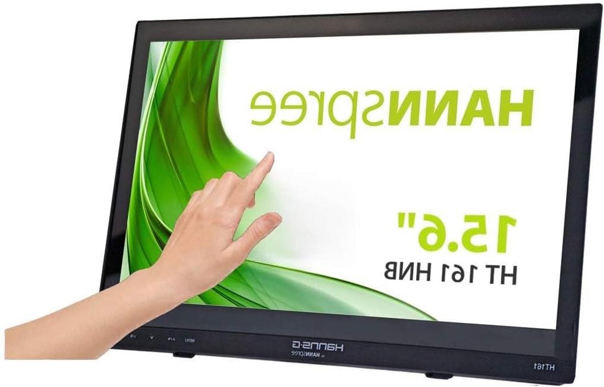 Hannspree HT161HNB computer monitor 39,6 cm (15.6") 1366 x 768 Pixels HD LED Touchscreen Tafelblad Zwart
