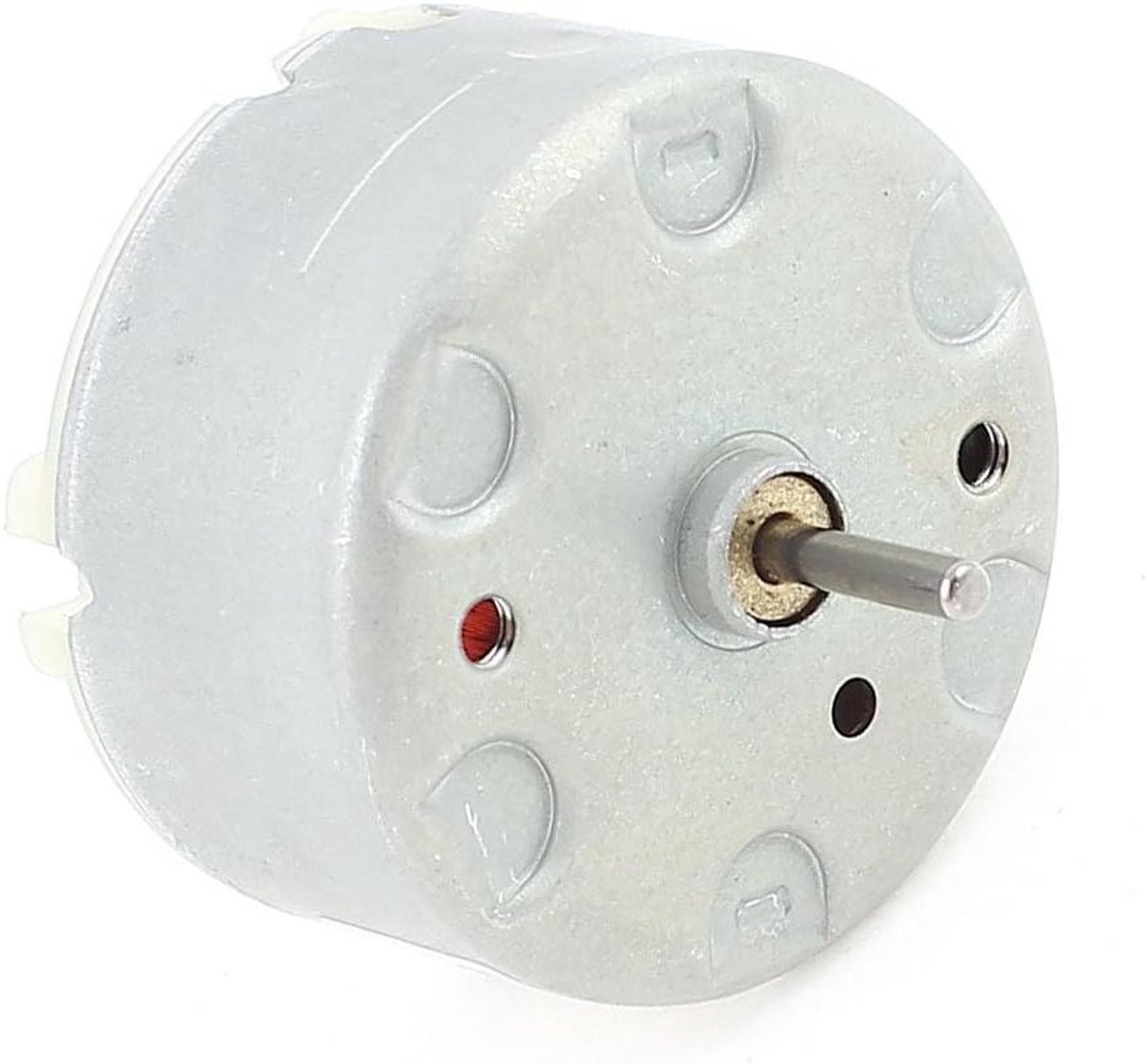 DC Motor - Elektromotor - Hobbyprojecten - Compact Ontwerp - 32 mm Diameter - Zilverkleurig