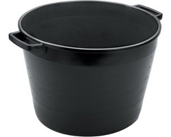 Bouwkuip Kunststof - Mengkuip Pot - Bouw Zelf Klussen - Lichtgewicht Duurzaam - 40 Liter - Zwart