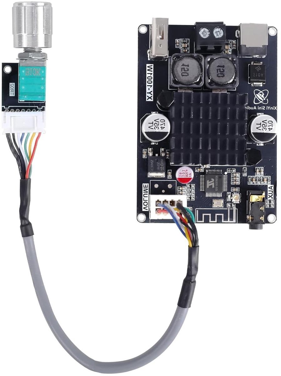 Bluetooth Versterker Module - Audio Versterkerkaart - Muziek Streamen - TWS Stereo Functie - 100 Watt - Zwart