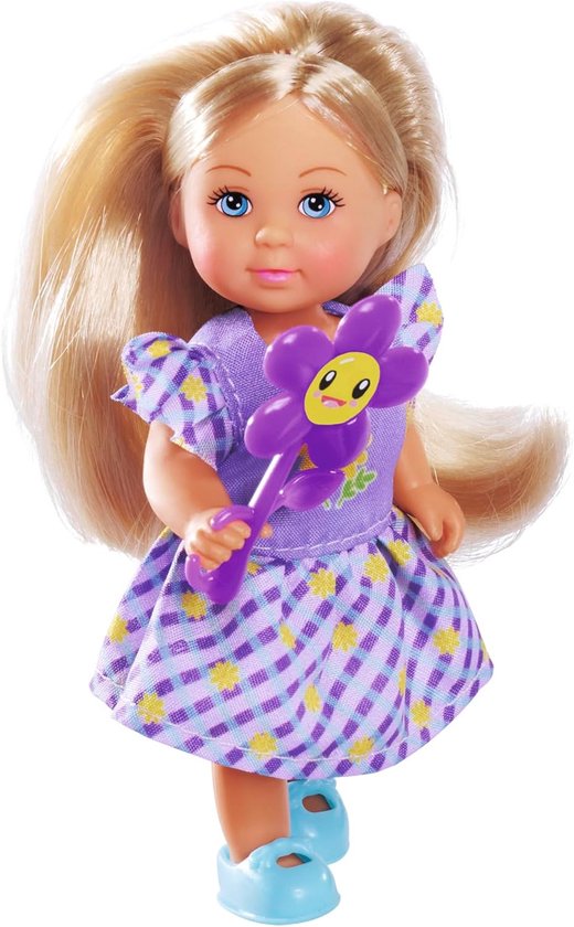 Evi Love Pop - Bloemenpop Speelgoed - Fantasie Spelen - Bloemenjurk Design - 12 cm - Roze — afbeelding 2