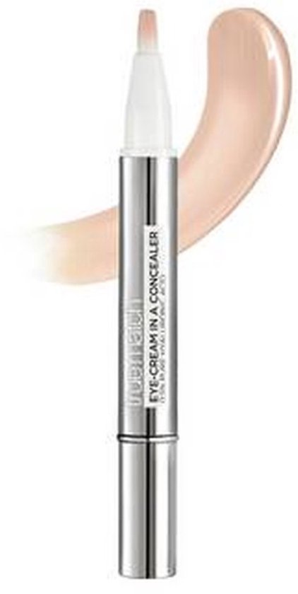 Stylo correcteur True Match L'Oréal Paris avec une touche de correcteur rose-beige.