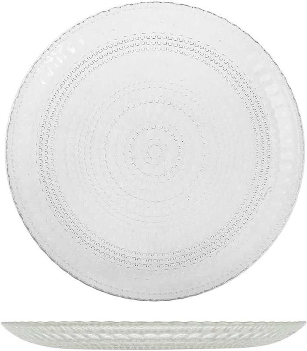 Platte Borden - Fruitborden - Dagelijks Dineren - Vaatwasmachinebestendig - 21 cm - Transparant
