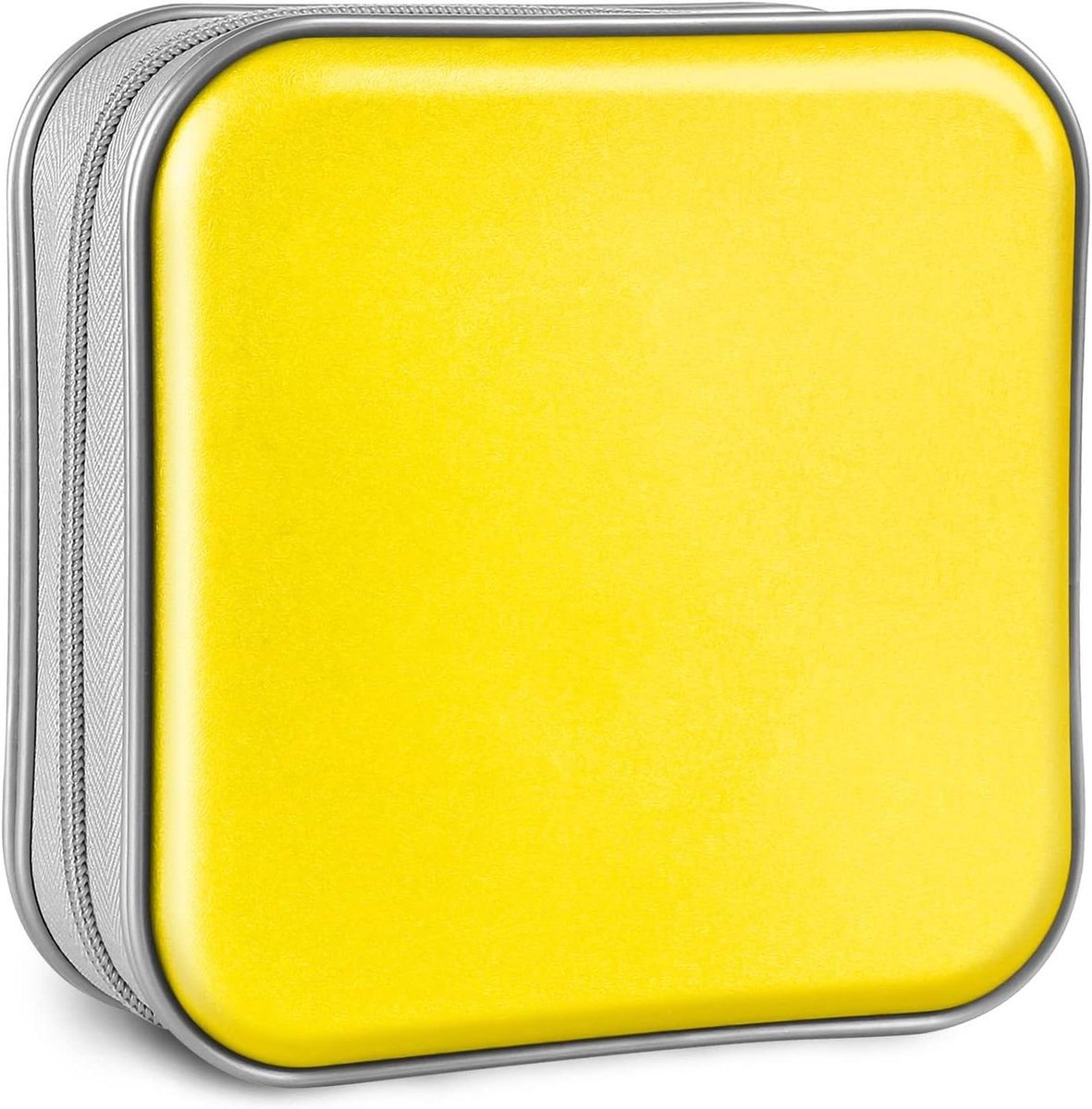 CD Hoes - DVD Portemonnee - Opslag Media - 40 Capaciteit - 15.5x15.5x7 cm - Geel