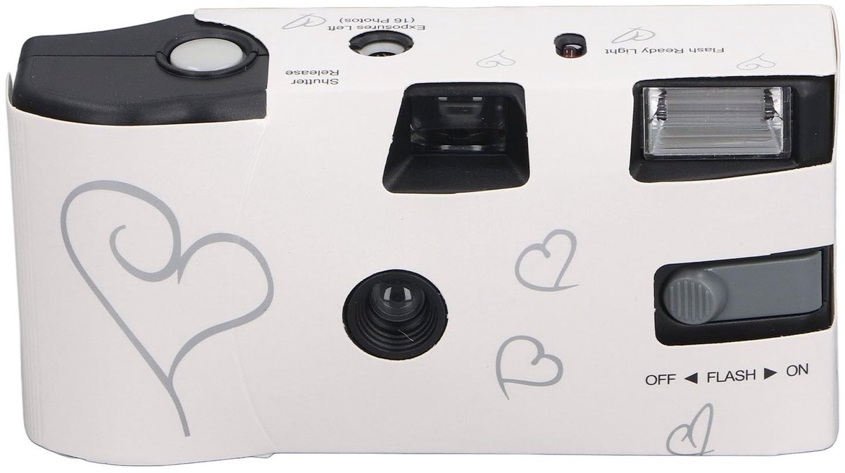 Retro Disposable Film Camera 35mm met 16 Kleurfilms en Flits - Voor Feestjes, Trouwen en Avonturen