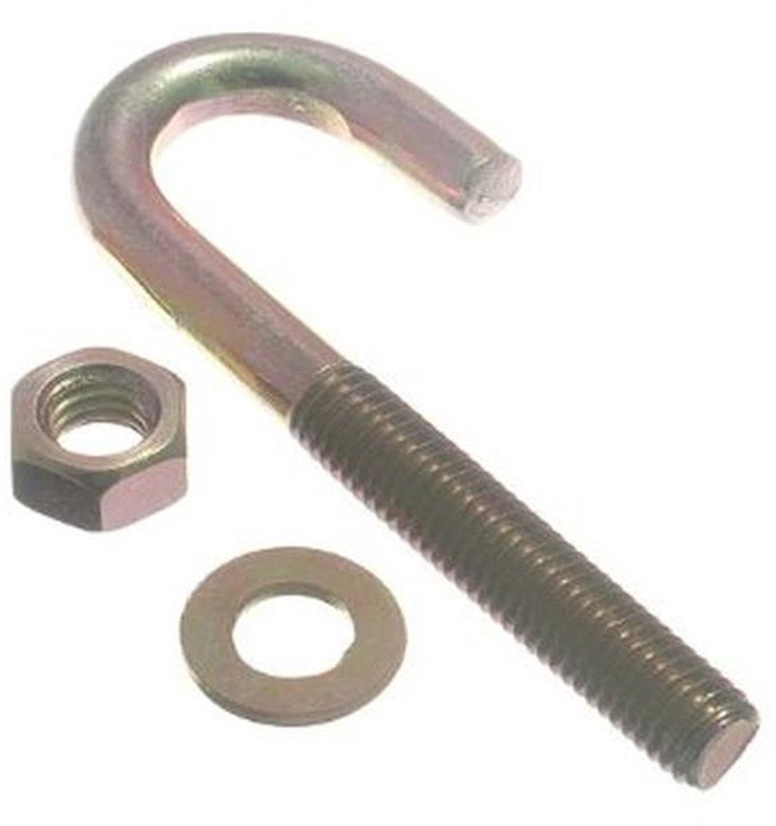 6 x Haak Dakbedekking Bout FIXINGS M8 X 80MM ZY ZINK Plated Roestbestendig