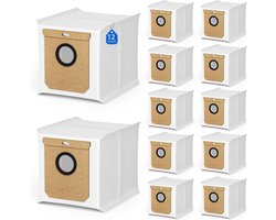12 stuks stofzuigerzakken voor Eufy L50 SES L60 SES - voor Conga Home 10000, 8090 Ultra, 9090 AI - voor Haier H9 + - vervangende zak robotstofzuiger