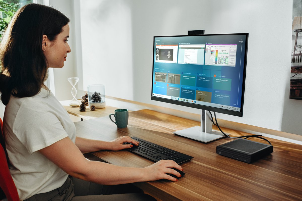 HP EliteDesk 800 G6 Desktop Mini PC Intel® Core™ i5 i5-10500T 8 GB DDR4-SDRAM 500 GB HDD Windows 11 Pro Zwart thumbnail 2