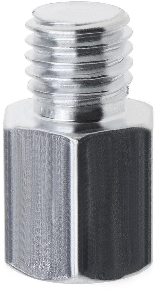 Elzusha - M10 vrouwelijke schroefdraadadapter - M14 mannelijke schroefdraad - Hoogwaardige adapter voor elektrisch gereedschap - Zilver - Schroefdr...