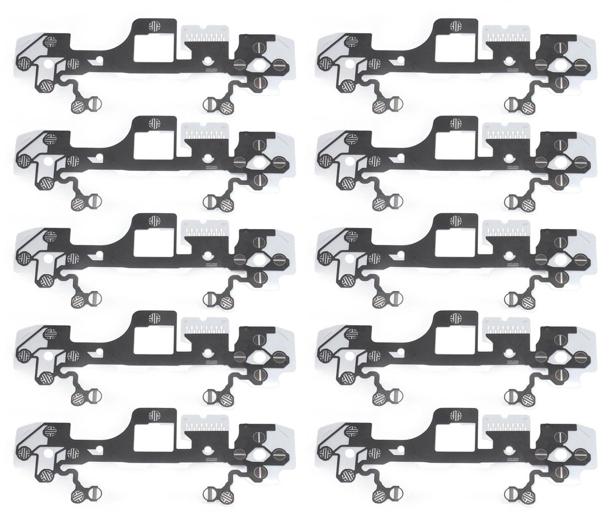 Dailygoods - controller geleidingsfolie - flexibele tapekabel - 10-delige set - zwart - V3.0 analoge stang - inclusief install...