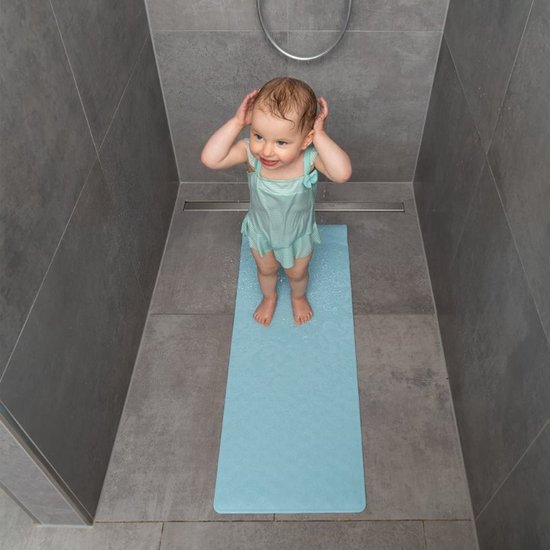 Reer - Anti-slip badmat - Natuurlijk rubber - blauw - 42x25 cm van Reer — afbeelding 2