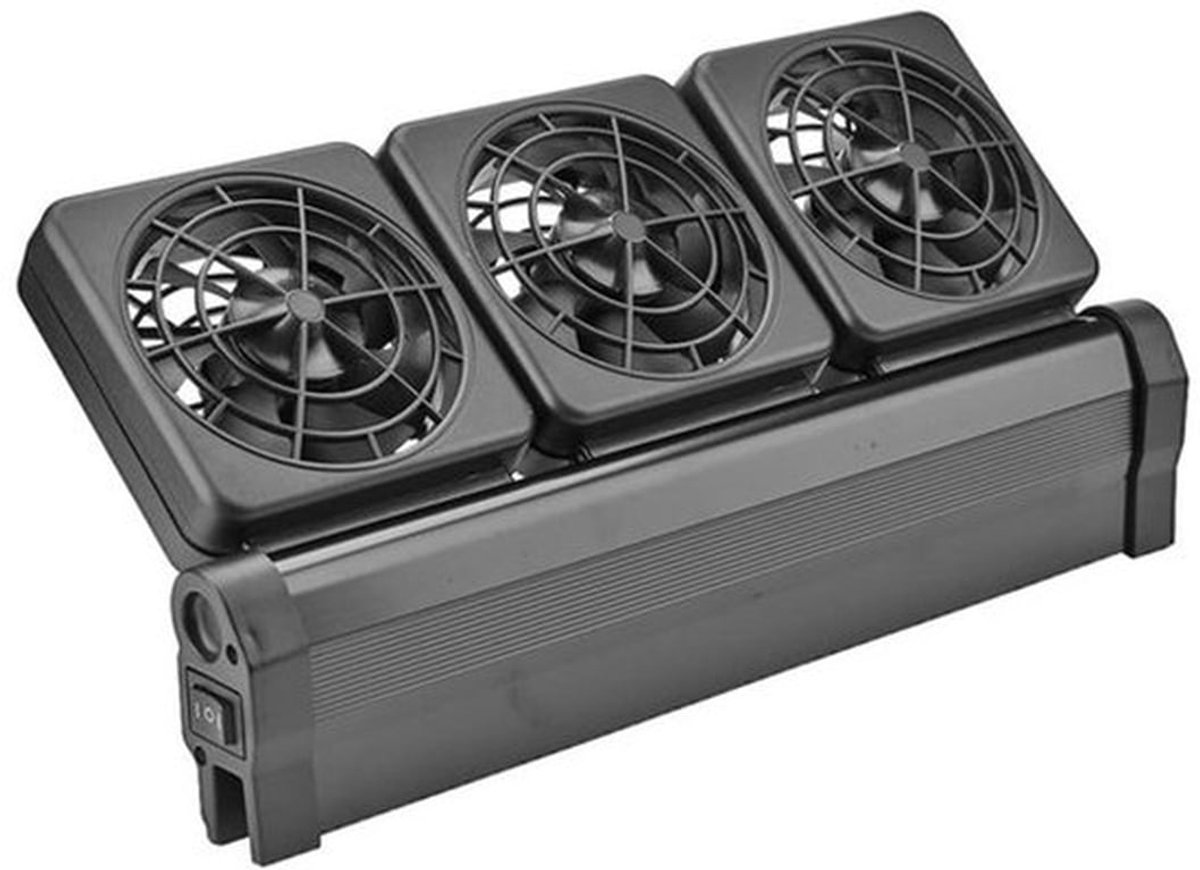 Aquarium Koeler Fan - Verstelbare Waterkoeling - 3 Ventilatoren - Voor Zout/Zoet Water