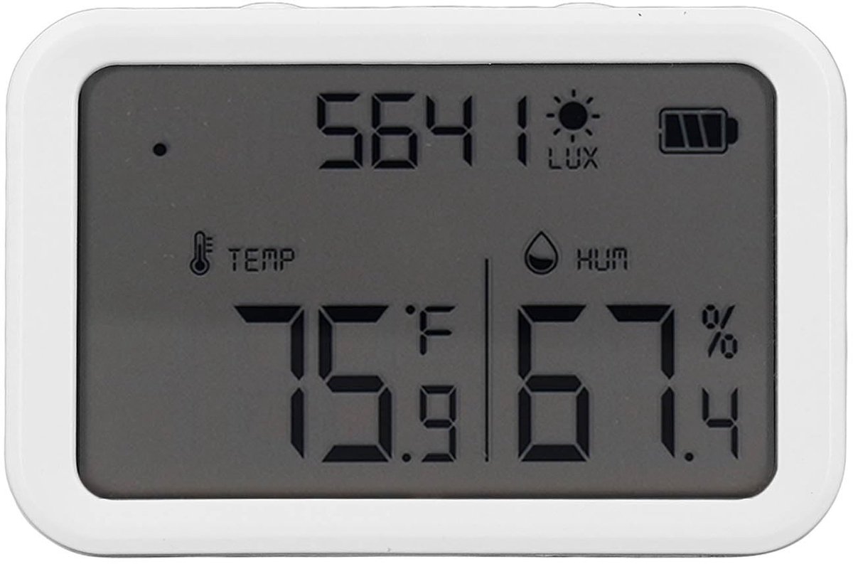 Zeynomax - Slimme Wifi-thermometer - Temperatuur-vochtigheidssensor - Draagbaar en lichtgewicht - Lichtsterkte-detectie - Ideaal voor reizen - Gesch..