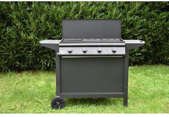 Grill Garden – Gasbarbecue 4 branders – Plancha – Deksel