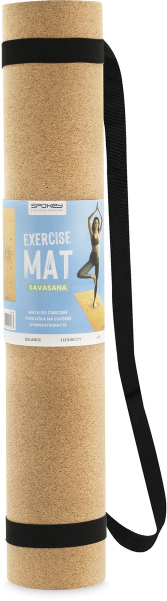 Spokey SAVASANA Yogamat - Groen - 183 x 61 cm van Spokey — afbeelding 4