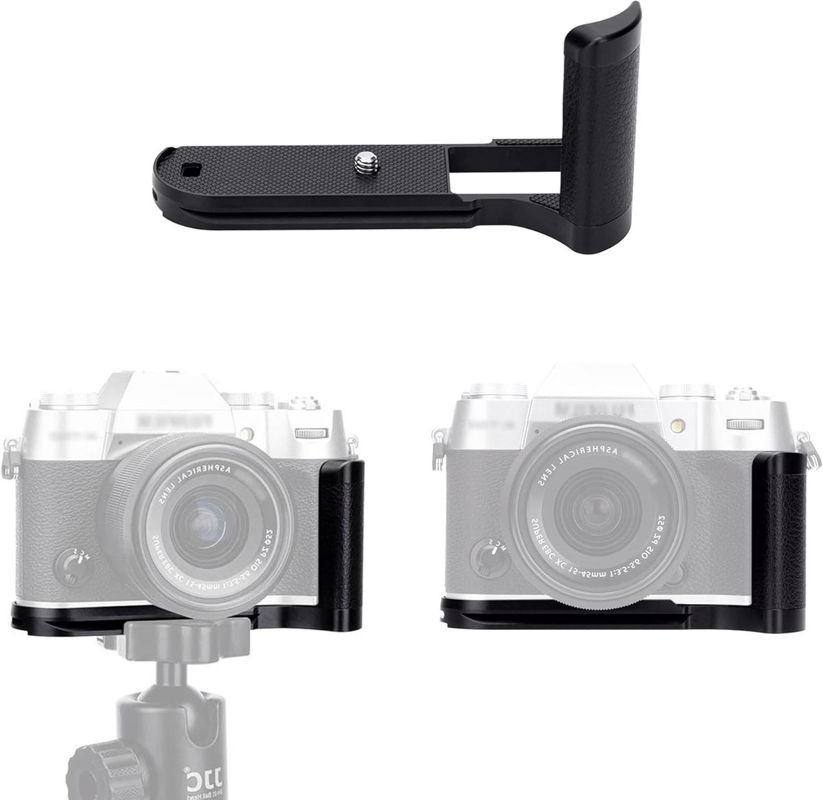 Metalen Handgreep voor Fujifilm X-T50 Camera met Arca Swiss Quick Release, Verbeterde Grip en Antislip Ontwerp