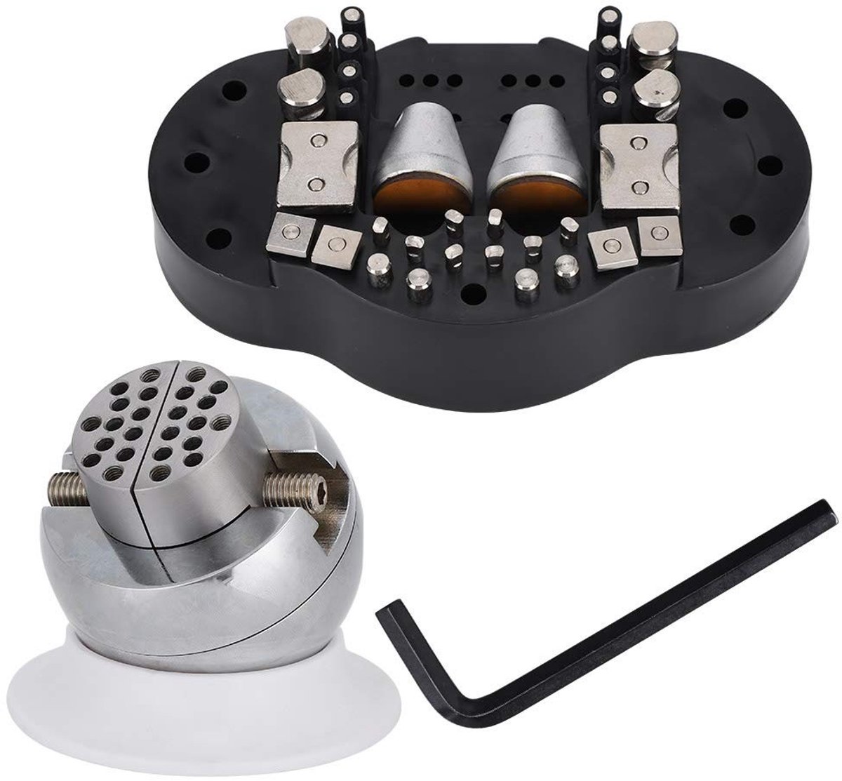 By shayne - Professionele bal bankschroef - Graveer tool voor sieraden - Zwart - Hoogwaardige stalen kwaliteit - Voor edelsteen graveren - Multifunct.