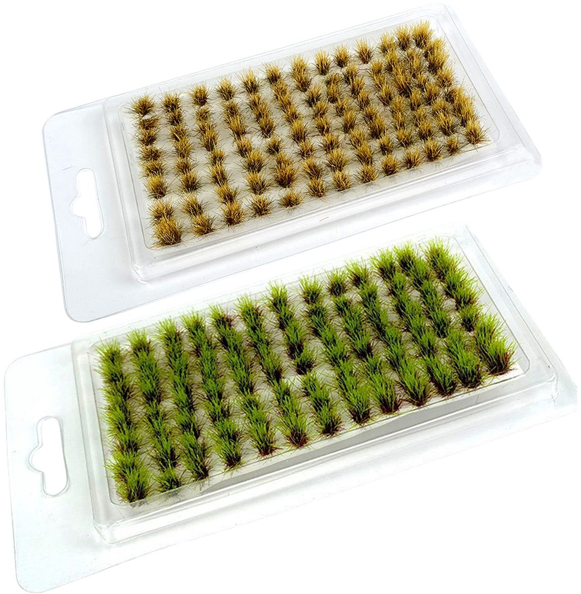 Vlemico - Statische Gras Tuft - Kunstgras voor Modelspoor - Landschap Decoratie - 25 x 15 cm - Realistische Tufts - Geschikt voor Diorama's - Model...