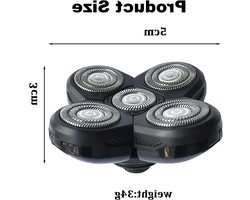 Vervangende Scheermesjes voor Geldt Hoofdscheerapparaat voor Mannen - 5 Scheerkoppen Geschikt voor Remington XR1600 XR7000 RX5 RX7 XR1500