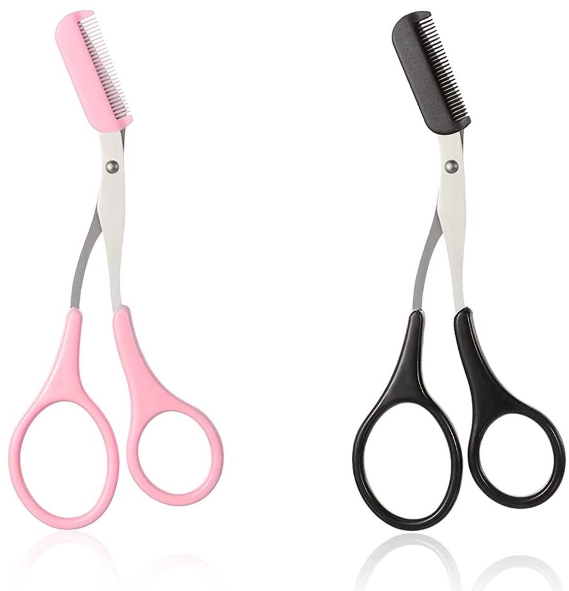 Dailygoods - Wenkbrauwschaartrimmer - Wenkbrauwen en wimpers inkorten - Compact formaat - Veilig en nauwkeurig trimmen - Geschikt voor mannen en vrouw